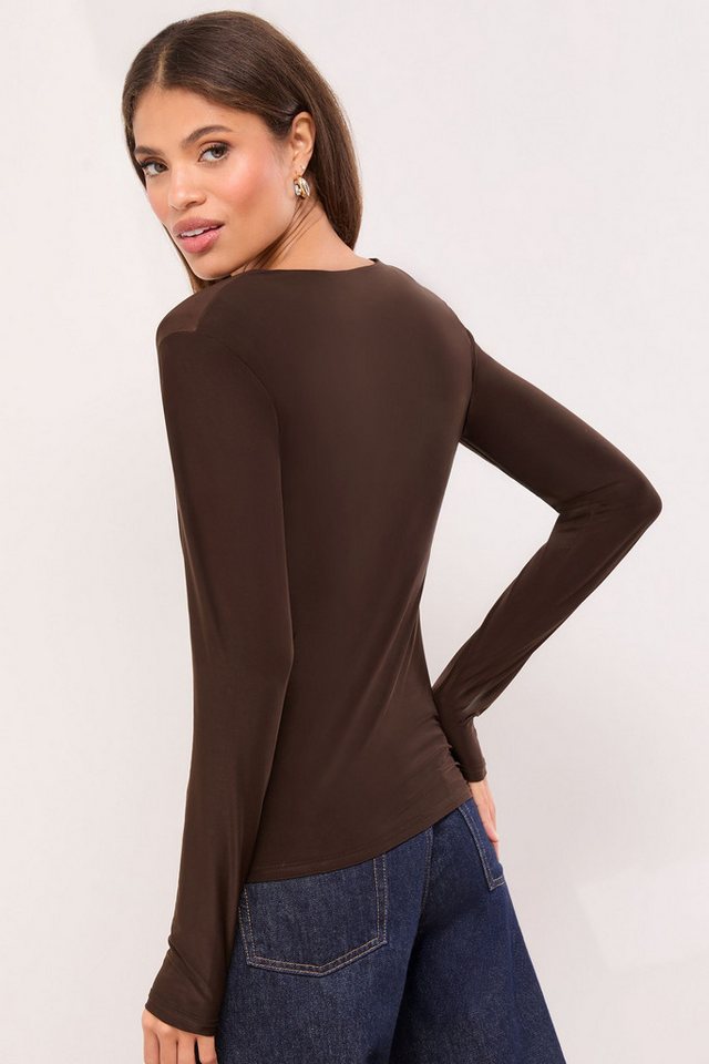 LIPSY Langarmbluse Lipsy Langärmliger Oberteil mit Metalldetails (1-tlg) von LIPSY