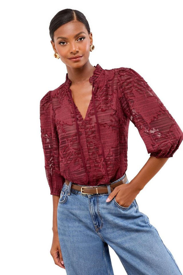 LIPSY Langarmbluse Lipsy Oberteil mit 3/4-Ärmeln, Regular (1-tlg) von LIPSY