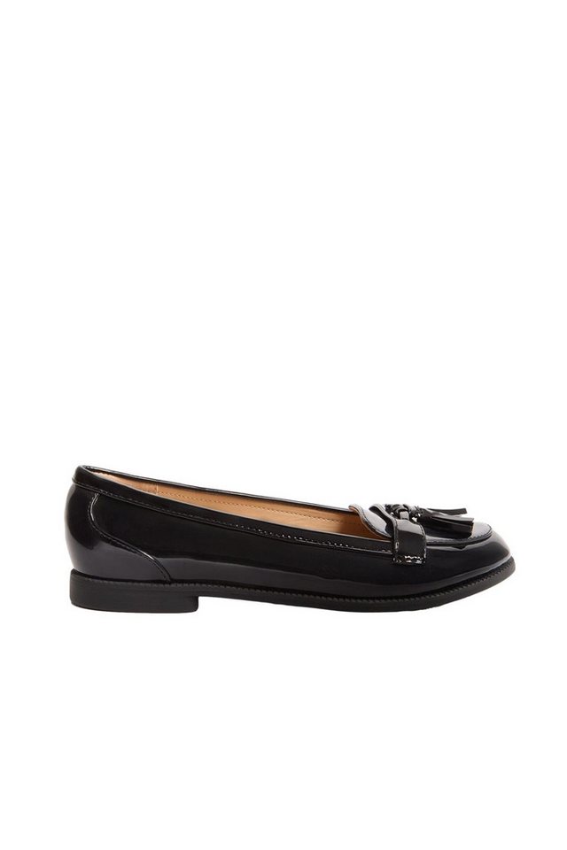 LIPSY Lipsy Flache Loafer in Lackoptik mit Quasten Loafer (1-tlg) von LIPSY