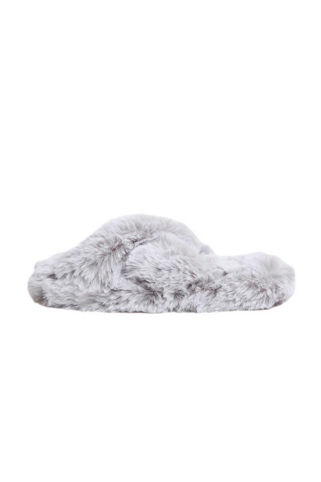 LIPSY Lipsy Kunstfell-Pantoffeln mit überkreuztem Riemen Hausschuh (1-tlg) von LIPSY