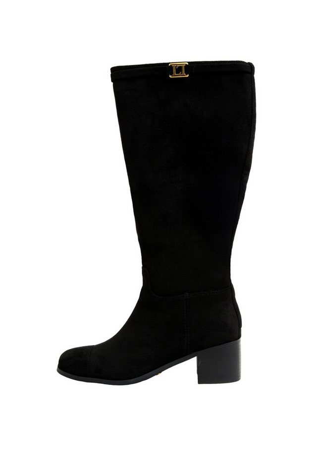 LIPSY Lipsy Kunstveloursleder-Stiefel mit Blockabsatz Stiefel (1-tlg) von LIPSY