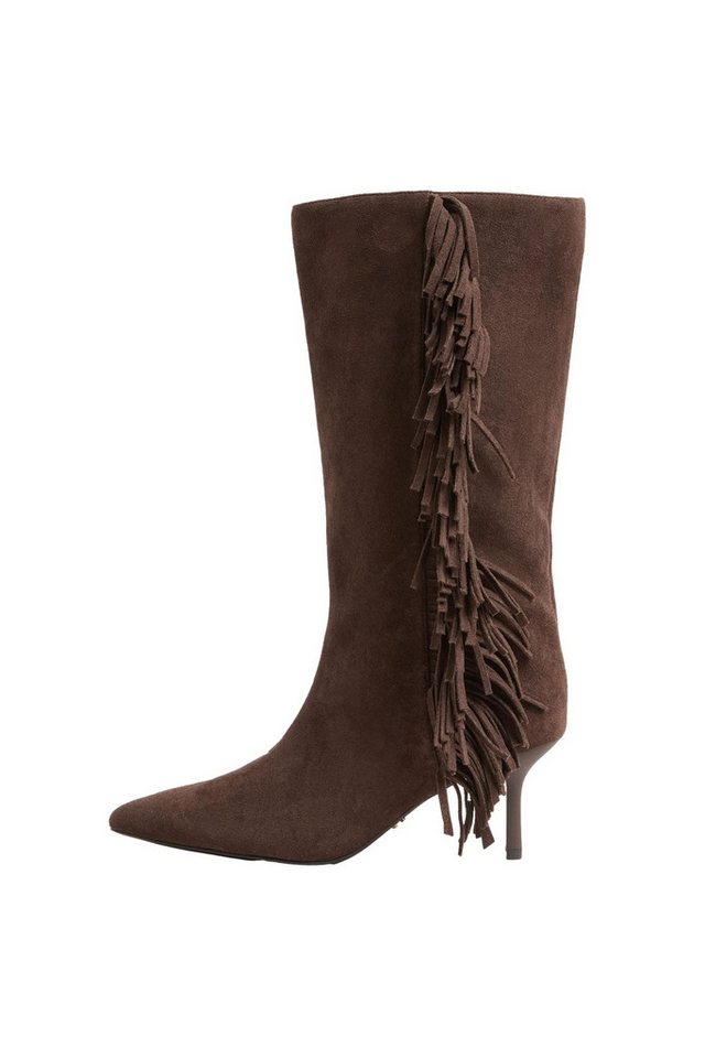 LIPSY Lipsy Mittelhohe Stiefel mit Fransen Stiefel (1-tlg) von LIPSY