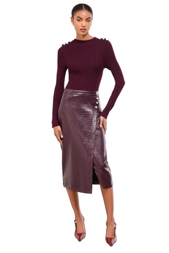 LIPSY Midikleid Lipsy 2-in-1 Midi-Strickkleid, Petite (1-tlg) von LIPSY