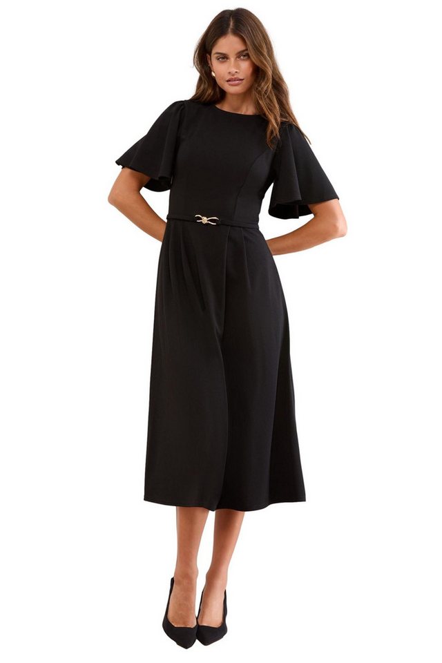 LIPSY Midikleid Lipsy Ausgestelltes Midikleid mit Gürtel, Petite (1-tlg) von LIPSY