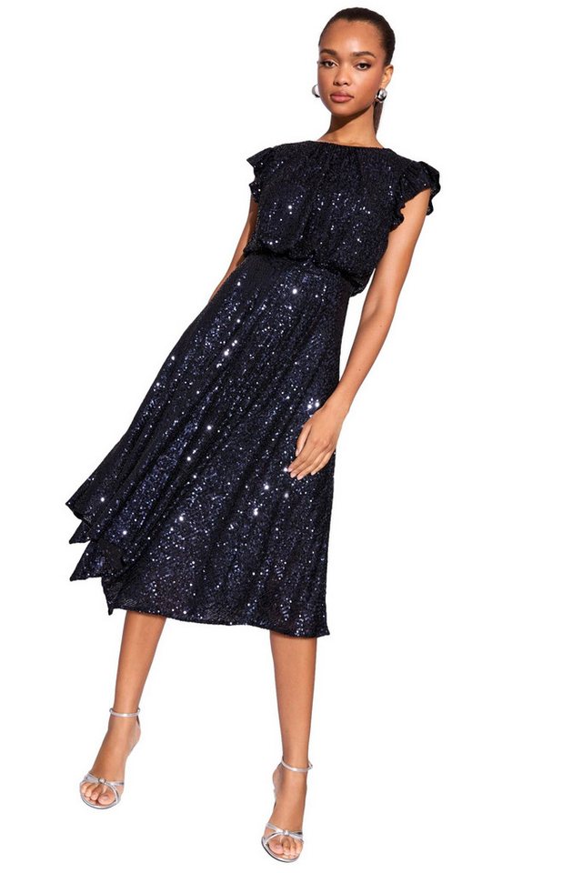 LIPSY Midikleid Lipsy Ausgestelltes Midikleid mit Pailletten (1-tlg) von LIPSY