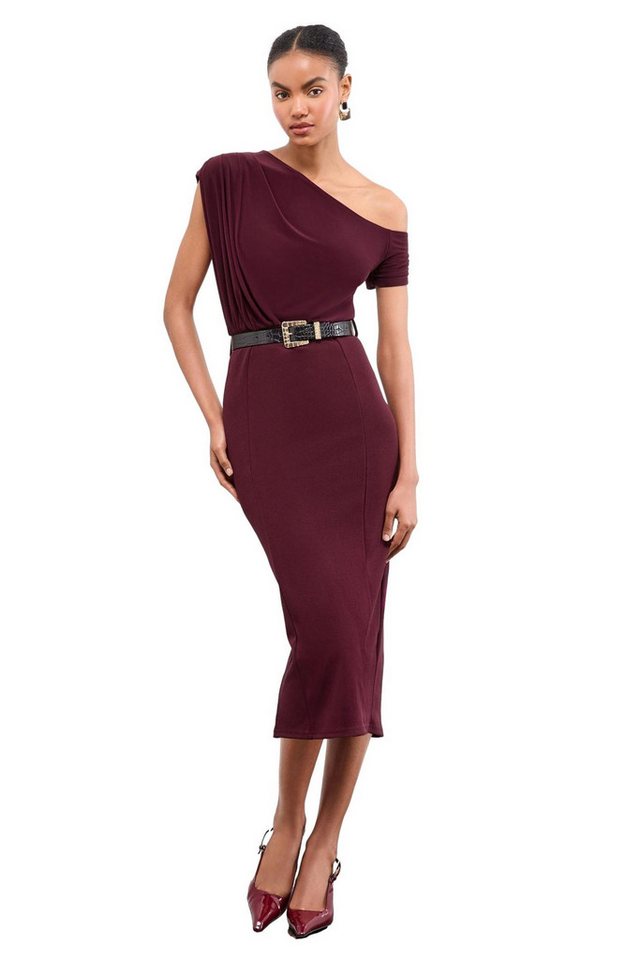 LIPSY Midikleid Lipsy Bodycon-Midikleid mit Gürtel (1-tlg) von LIPSY