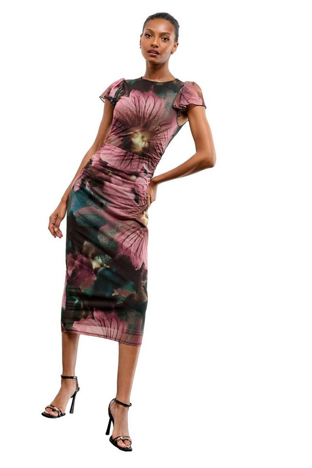 LIPSY Midikleid Lipsy Midikleid mit Flatterärmeln, Petite (1-tlg) von LIPSY