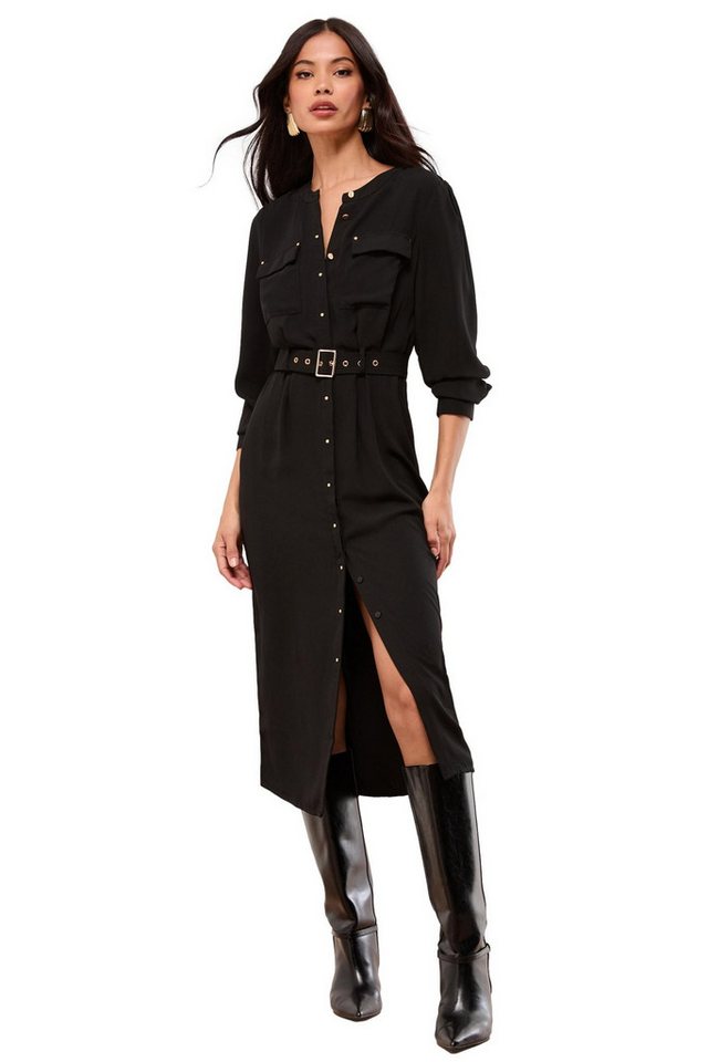 LIPSY Midikleid Lipsy Midikleid mit Knopfleiste, Petite (1-tlg) von LIPSY