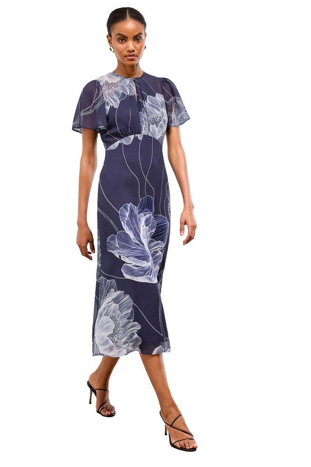 LIPSY Midikleid Lipsy Midikleid mit Puffärmeln, Regular (1-tlg) von LIPSY