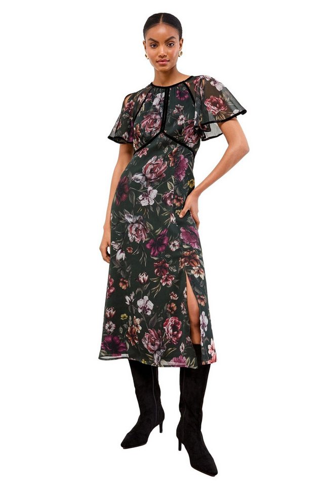 LIPSY Midikleid Lipsy Midikleid mit Puffärmeln, Regular (1-tlg) von LIPSY