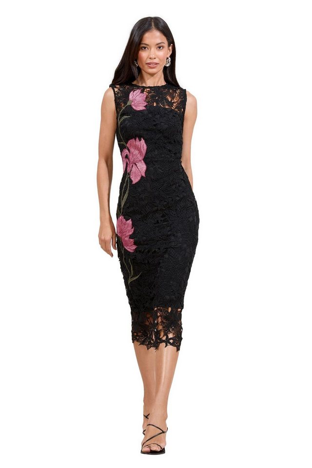 LIPSY Midikleid Lipsy Premium Bodycon-Midikleid mit Blumen-Print (1-tlg) von LIPSY