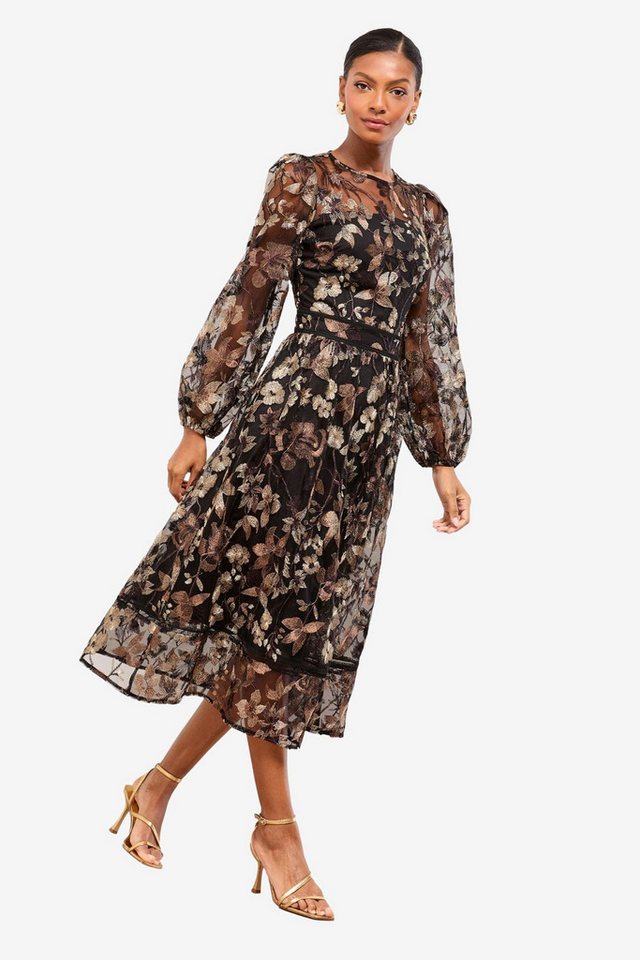 LIPSY Midikleid Lipsy Premium Midi-Ballkleid mit Print und Stick (1-tlg) von LIPSY