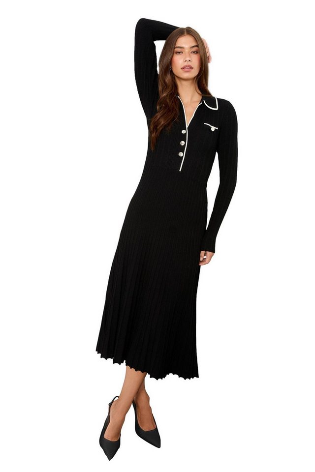 LIPSY Midikleid Lipsy Strick-Midikleid mit Kontrastdetail, Petite (1-tlg) von LIPSY
