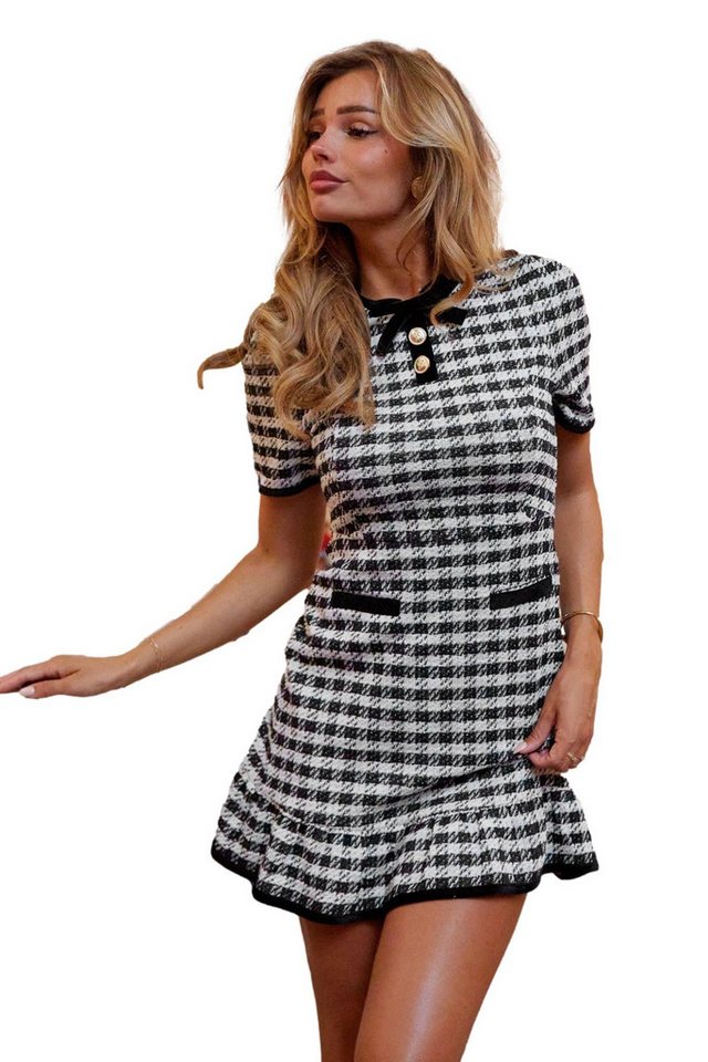 LIPSY Minikleid Lipsy Ausgestelltes Bouclé-Minikleid, Regular (1-tlg) von LIPSY