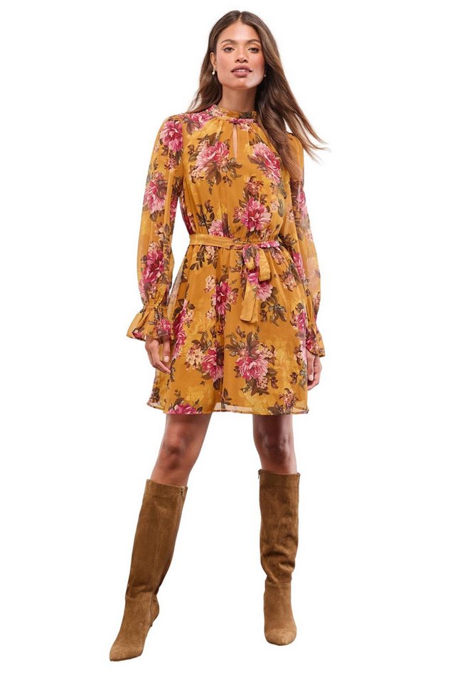 LIPSY Minikleid Lipsy Hochgeschlossenes Langarm-Minikleid, Regular (1-tlg) von LIPSY