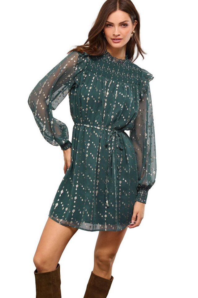 LIPSY Minikleid Lipsy Hochgeschlossenes Langarm-Minikleid, Regular (1-tlg) von LIPSY