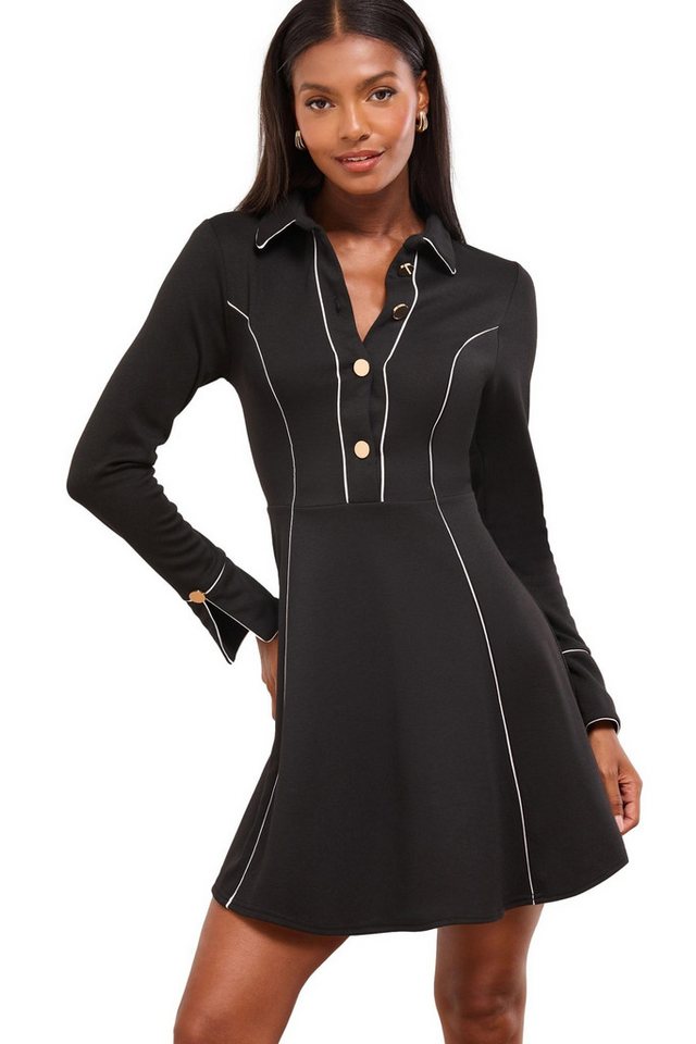 LIPSY Minikleid Lipsy Langärmeliges Mini-Hemdkleid (1-tlg) von LIPSY