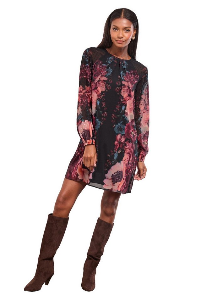 LIPSY Minikleid Lipsy Mini-Etuikleid mit Blousonärmeln (1-tlg) von LIPSY