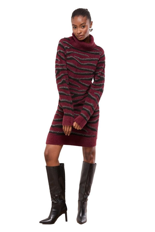 LIPSY Minikleid Lipsy Strickkleid aus Federgarn mit Zebraprint (1-tlg) von LIPSY