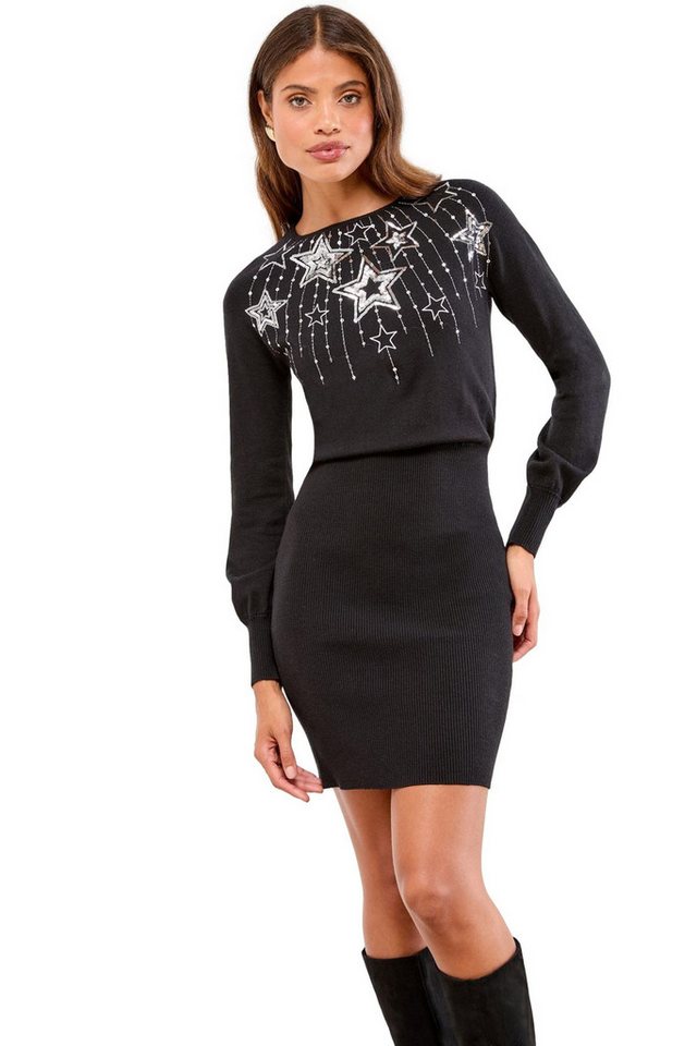 LIPSY Minikleid Lipsy Weihnachten Strick-Minikleid, Regular (1-tlg) von LIPSY