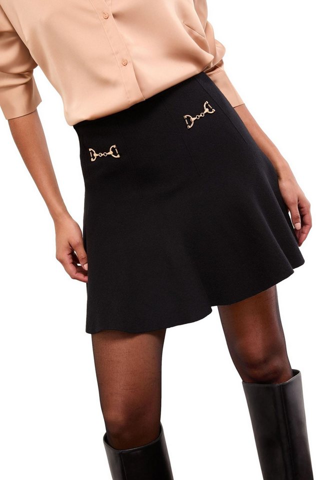 LIPSY Minirock Lipsy Gestrickter Minirock mit Trensenbesatz (1-tlg) von LIPSY