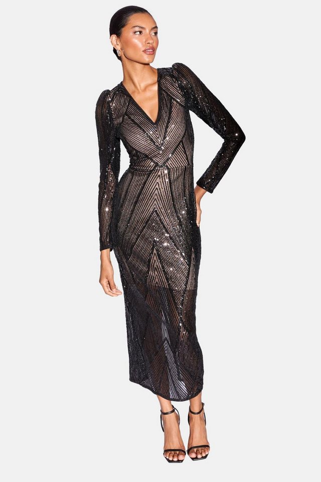 LIPSY Paillettenkleid Lipsy Midaxi-Kleid mit Pailletten, Petite (1-tlg) von LIPSY