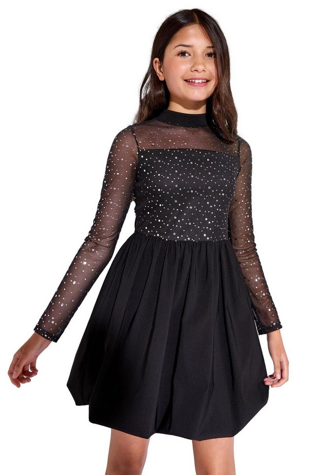 LIPSY Partykleid Lipsy 2-in-1 Partykleid mit Glitzer-Mesh (1-tlg) von LIPSY