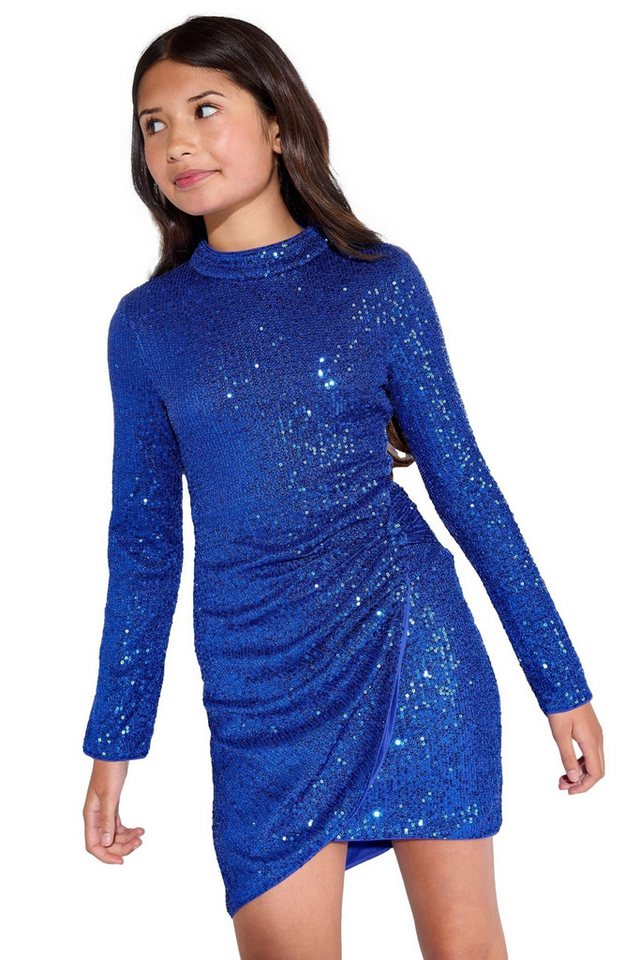 LIPSY Partykleid Lipsy Teen Pailletten-Partykleid mit Raffung (1-tlg) von LIPSY