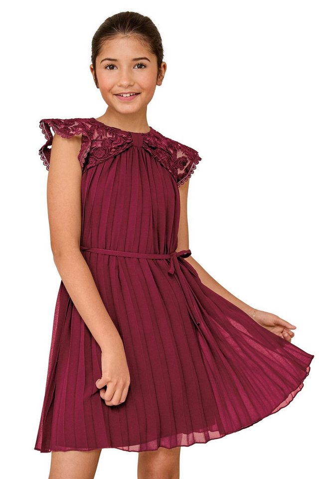 LIPSY Partykleid Lipsy festliches plissiertes Kleid mit Schleife (2-tlg) von LIPSY