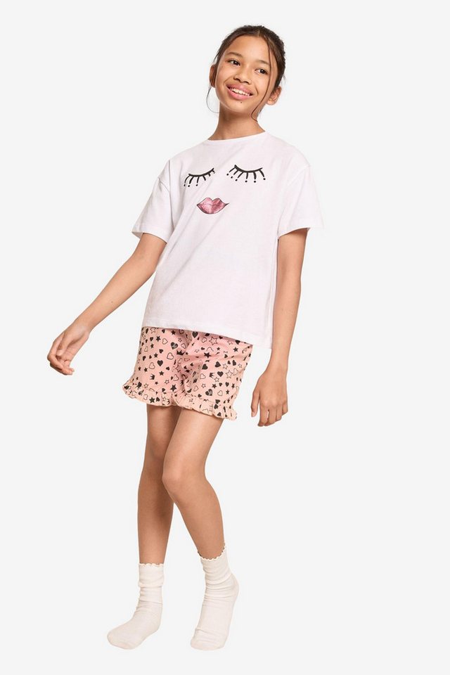 LIPSY Pyjama Lipsy Bedruckter Schlafanzug aus Baumwolljersey (2 tlg) von LIPSY
