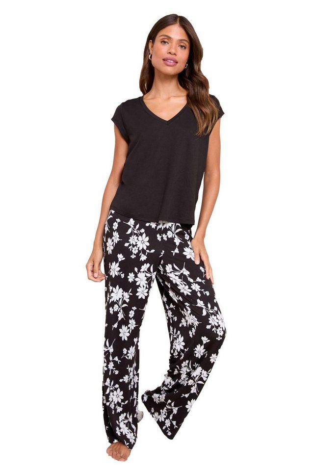LIPSY Pyjama Lipsy Jersey-Pyjama mit T-Shirt und Hose, Petite (2 tlg) von LIPSY
