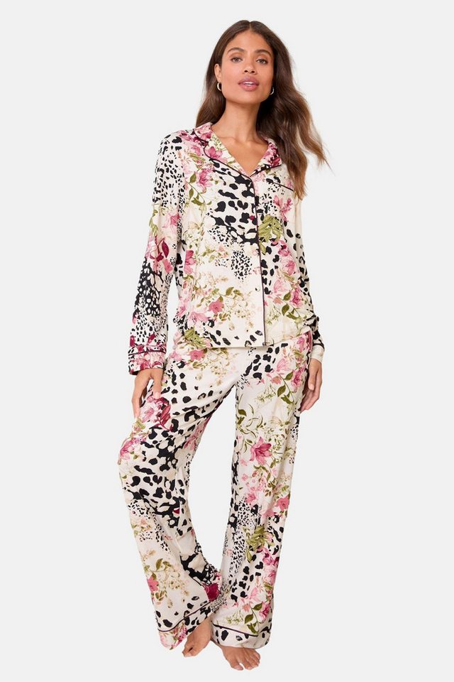 LIPSY Pyjama Lipsy Jersey-Pyjama mit langen Ärmeln, Regular (2 tlg) von LIPSY
