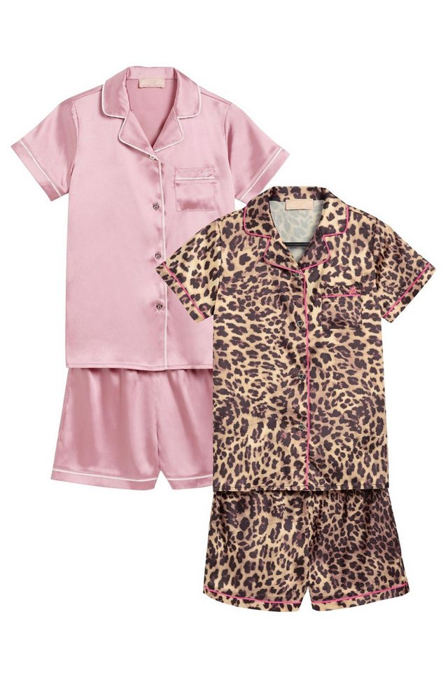 LIPSY Pyjama Lipsy Satin-Schlafanzug, 2er-Pack (4 tlg) von LIPSY