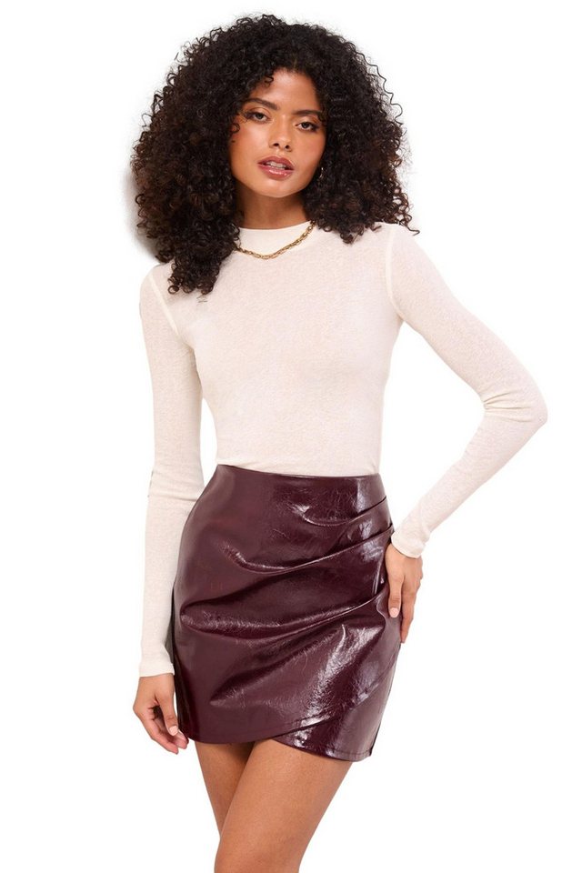 LIPSY Rüschenrock Lipsy Geraffter Minirock, Petite (1-tlg) von LIPSY