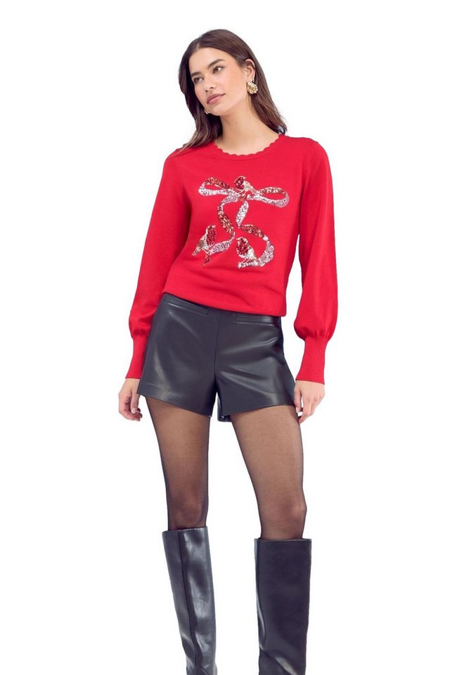 LIPSY Rundhalspullover Lipsy Weihnachten Feinstrickpullover, Petite (1-tlg) von LIPSY