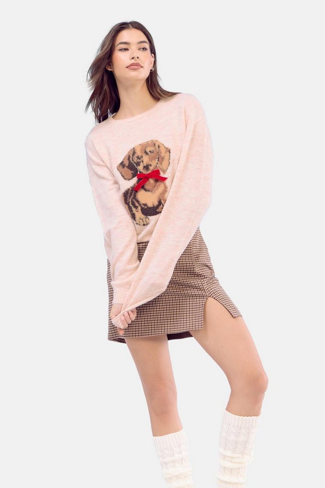 LIPSY Rundhalspullover Lipsy Weihnachten Rundhals-Strickpullover, Regular (1-tlg) von LIPSY