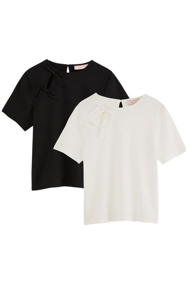 LIPSY Shirtbluse Lipsy Oberteile mit Schleifenverzierung, 2er-Pack (2-tlg) von LIPSY