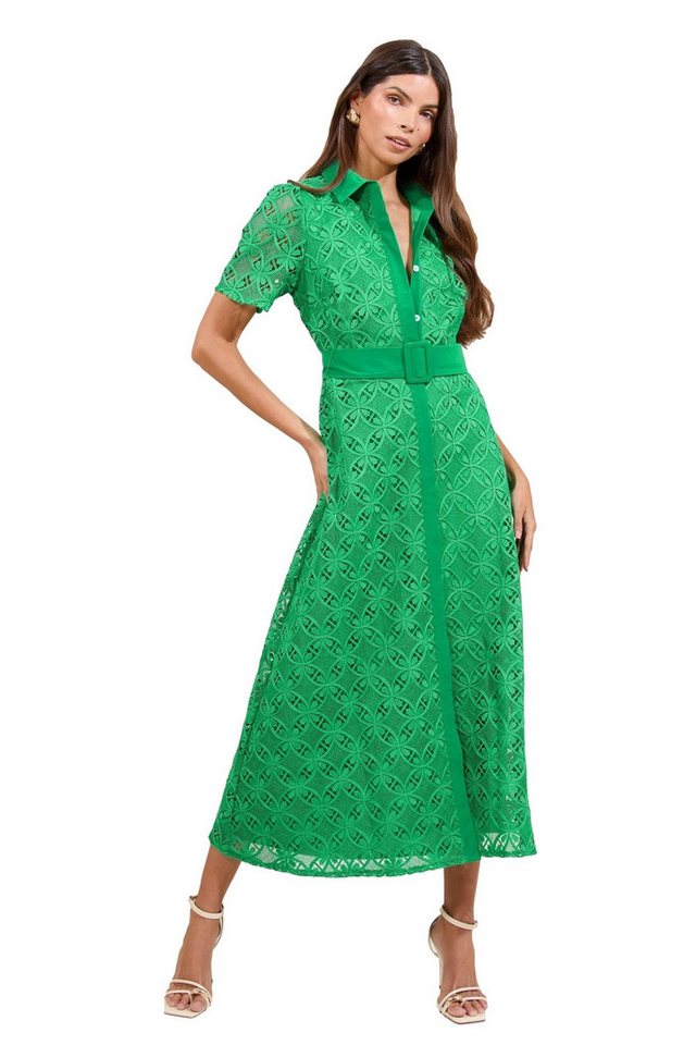 LIPSY Spitzenkleid Lipsy Premium Hemdblusenkleid mit Gürtel Kurzgröße (1-tlg) von LIPSY