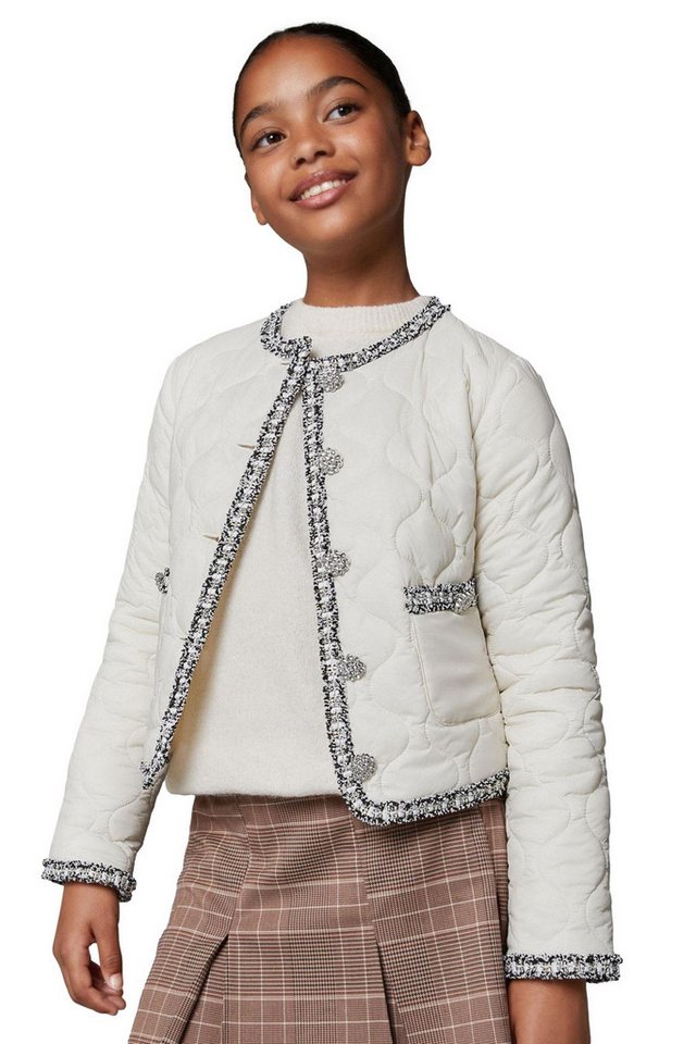 LIPSY Steppjacke Lipsy Gesteppte Jacke mit Bouclé-Besatz (1-St) von LIPSY