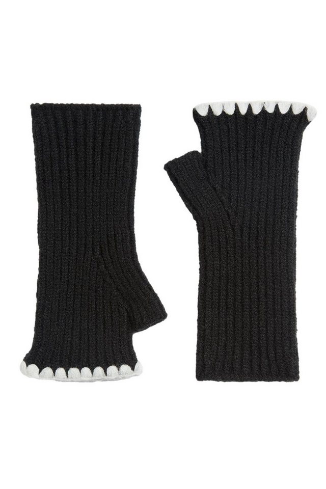 LIPSY Strickhandschuhe Lipsy Fingerlose Handschuhe mit Überwendlingsstich (1-St) von LIPSY