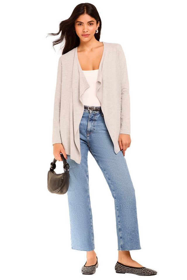 LIPSY Strickjacke Lipsy Strickjacke mit Wasserfallkragen, Regular (1-tlg) von LIPSY