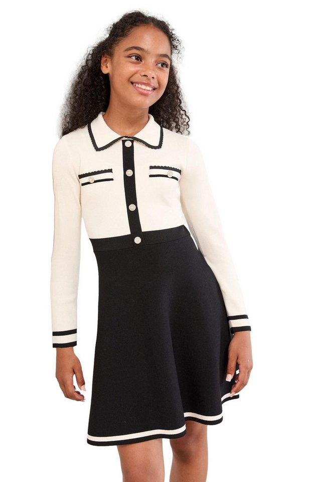 LIPSY Strickkleid Lipsy Langärmeliges Hemdblusenkleid aus Strick (1-tlg) von LIPSY