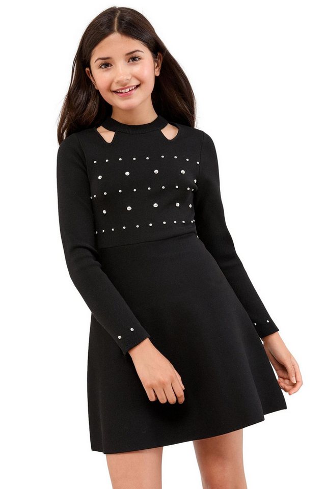 LIPSY Strickkleid Lipsy Schulterfreies, verziertes Strick (1-tlg) von LIPSY