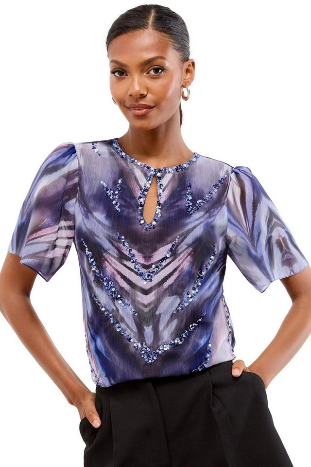 LIPSY T-Shirt Lipsy T-Shirt mit Flatterärmeln, Regular (1-tlg) von LIPSY