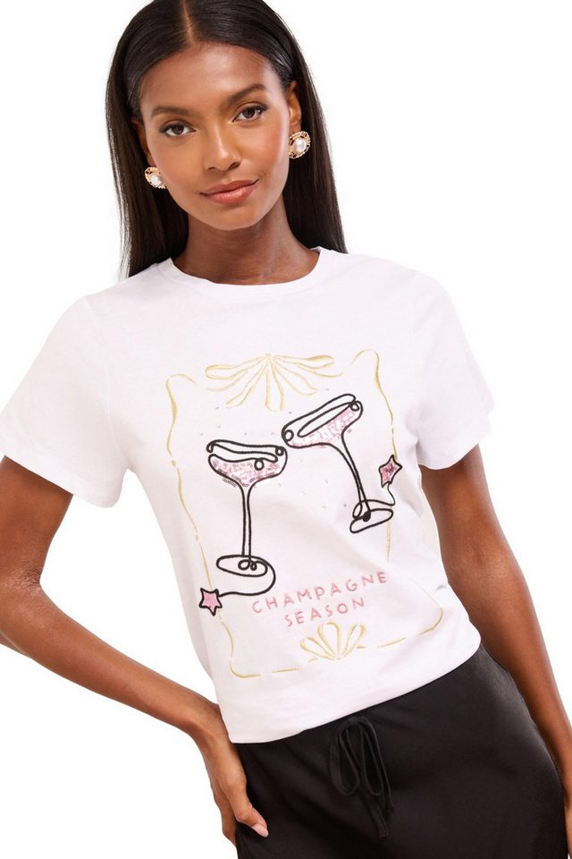 LIPSY T-Shirt Lipsy T-Shirt mit Rundhalsausschnitt, Regular (1-tlg) von LIPSY