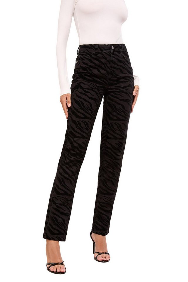 LIPSY Taillenjeans Lipsy Straight Fit Jeans mit hoher Taille, Petite (1-tlg) von LIPSY