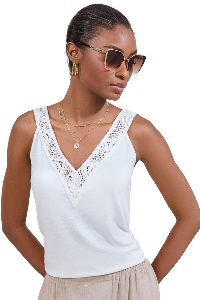 LIPSY Trägertop Lipsy Trägertop mit Häkelbesatz, Regular (1-tlg) von LIPSY