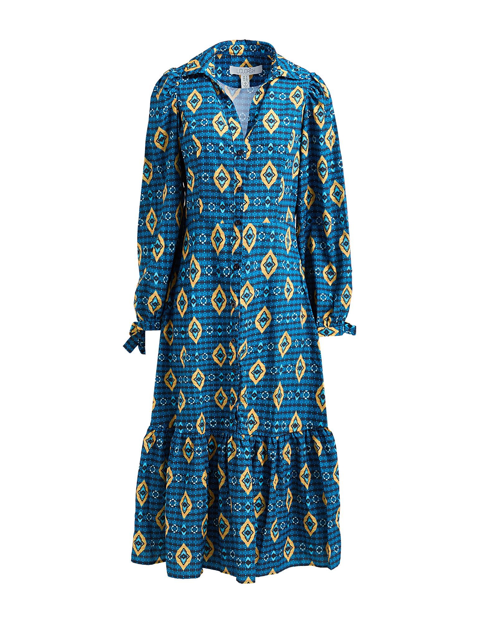 LIQUORISH Midi-kleid Damen Blau LIQUORISH Midi-kleid Damen Blau von LIQUORISH