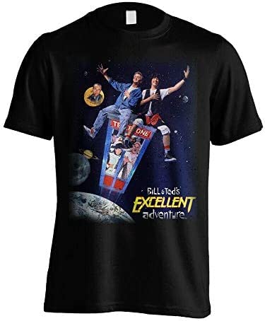 Bill and Teds Excellent Adventure Movie Poster Blacken T-Shirt T-Shirts & Hemden(Medium) von LIROHUIH