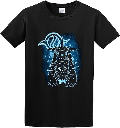 Men's Digimon Gabumon T-Shirt Print Tees Short Sleeve O Neck T-Shirts & Hemden(X-Large) von LIROHUIH